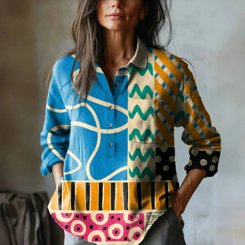 Tindra | Wyjątkowa i swobodna bluzka z lnu